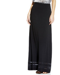 Vince Camuto Maxi Skirt With Chiffon Inset