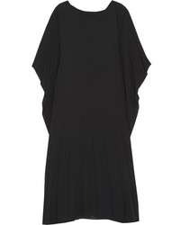 Balenciaga Pliss Chiffon Midi Dress Black