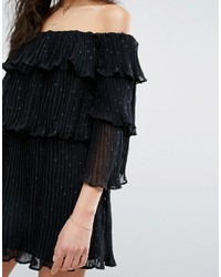Stevie May Mercury Flounce Off Shoulder Dress With Ruffles
