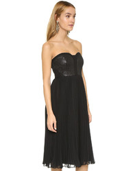 4.collective Pleated Chiffon Strapless Dress