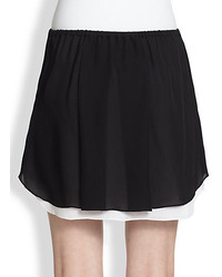 A.L.C. Arizona Silk Chiffon Double Layer Skirt