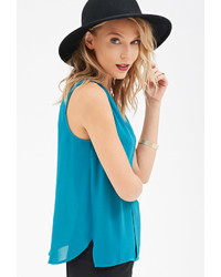 Forever 21 Contemporary Layered Chiffon Blouse