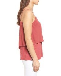 Vince Camuto Popover Mixed Media Tank