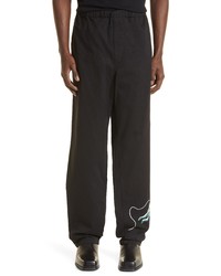 Undercover Astronaut Graphic Cotton Pants In Black At Nordstrom