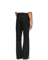 Youths in Balaclava Black And Green Transition Trousers