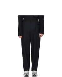 Comme des Garcons Homme Black And Navy Two Tone Trousers