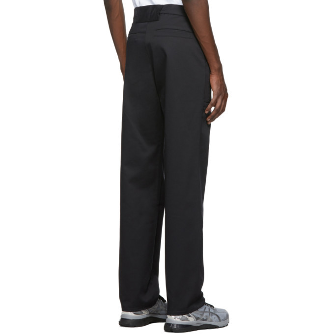 AFFIX Black Basic Trousers, $157 | SSENSE | Lookastic
