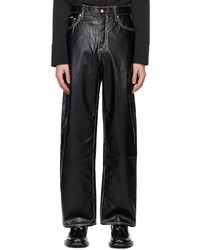 Eytys Black Benz Faux Leather Trousers