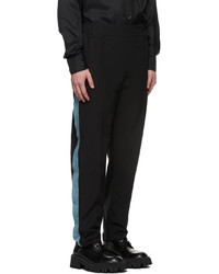 Boramy Viguier Black Blue Canvas Army Trousers