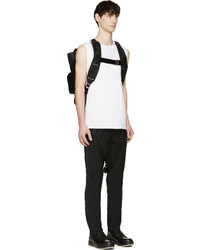 Hood by Air Black Buckle Strap Trousers