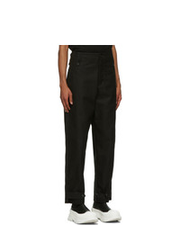 Alexander McQueen Black Buttoned Trousers