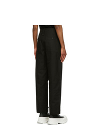 Alexander McQueen Black Buttoned Trousers