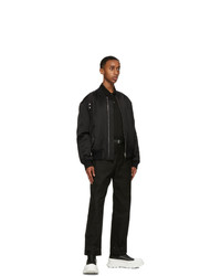 Alexander McQueen Black Buttoned Trousers