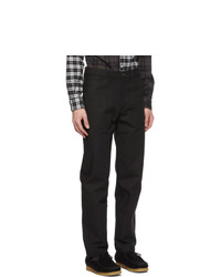 Naked and Famous Denim Black Canvas Work Trousers