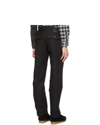 Naked and Famous Denim Black Canvas Work Trousers
