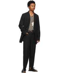 Bed J.W. Ford Black Cashmere Tapered Trousers