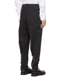 Alexander McQueen Black Cotton Canvas Trousers