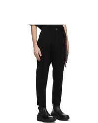 Song For The Mute Black Cotton Gabardine Trousers