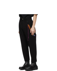 Song For The Mute Black Cotton Gabardine Trousers