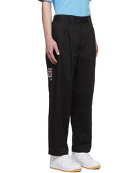 AAPE BY A BATHING APE Black Cotton Trousers