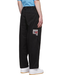 AAPE BY A BATHING APE Black Cotton Trousers