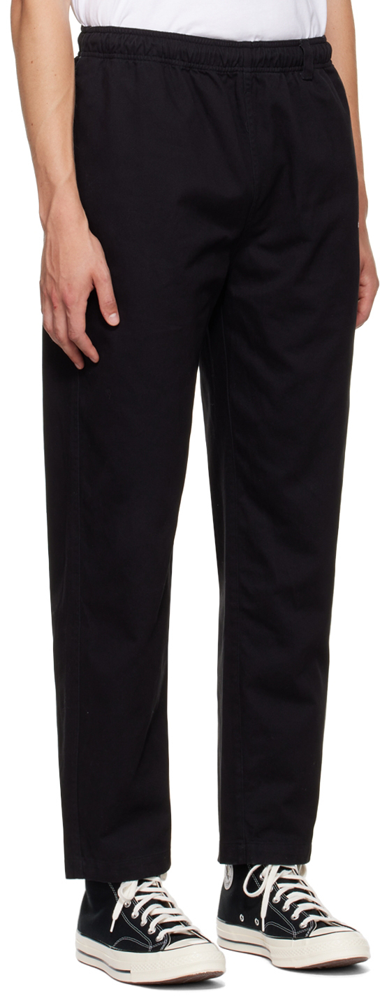 thisisneverthat Black Cotton Trousers, $110 | SSENSE | Lookastic