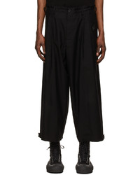Yohji Yamamoto Black Cotton Trousers