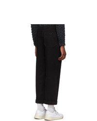 Acne Studios Black Cropped Preston Trousers
