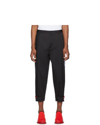 Dolce and Gabbana Black Dg Love Tape Trousers