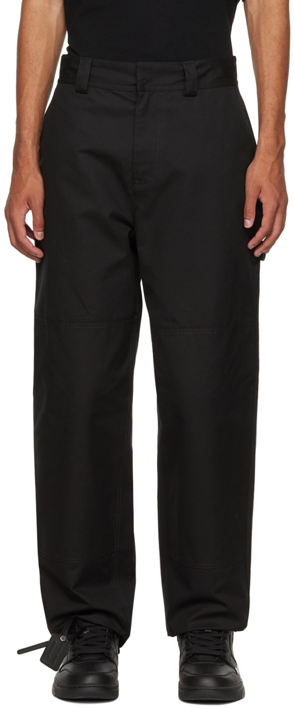 Off-White Black Diag Trousers, $965 | SSENSE | Lookastic