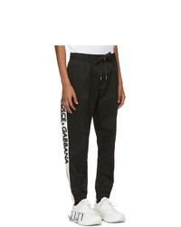 Dolce and Gabbana Black Drawstring Trousers