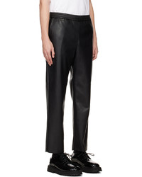 Uniform Experiment Black Easy Faux Leather Pants