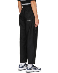 AAPE BY A BATHING APE Black Embroidered Trousers