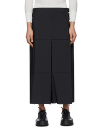 132 5. ISSEY MIYAKE Black Fold Square Trousers