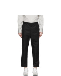 Comme des Garcons Homme Black Gabardine Chino Trousers
