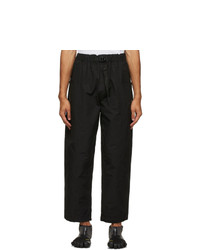 South2 West8 Black Gabardine Trousers