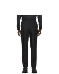 Comme Des Garcons Homme Plus Black Gabardine Trousers