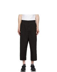 Comme des Garcons Homme Black Gart Dyed Twill Trousers