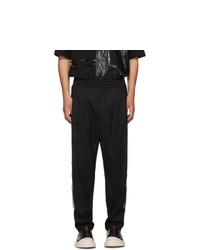 D By D Black Glossy Stripe Trousers