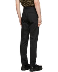 Versace Black Greca Trousers