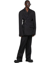 Balenciaga Black Handstitch Trousers