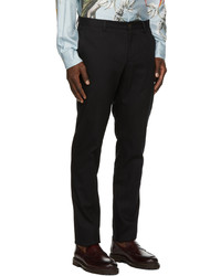 Etro Black Jacquard Paisley Trousers