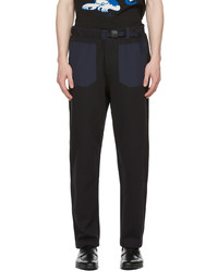 Ps By Paul Smith Black Jersey Utility Trousers