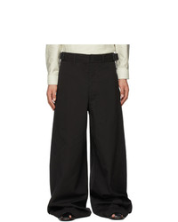 Lemaire Black Large Military Trousers