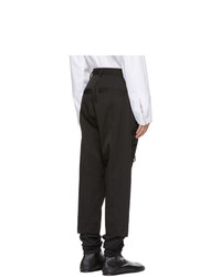 D.gnak By Kang.d Black Layered D Ring Trousers
