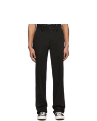 Nudie Jeans Black Lazy Leo Chino Trousers