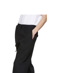 Kuro Black Loose Denim Easy Trousers