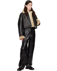 Eytys Black Mercury Faux Leather Trousers