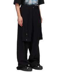 Miharayasuhiro Black Mixed Shirts Easy Trousers