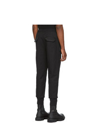 D.gnak By Kang.d Black Multi Stitch Trousers
